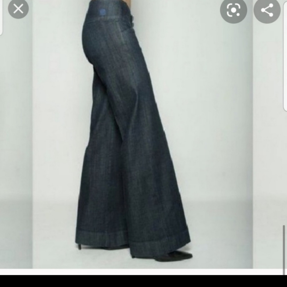 Fidelity Denim Wide Leg Trouser Jeans mid rise